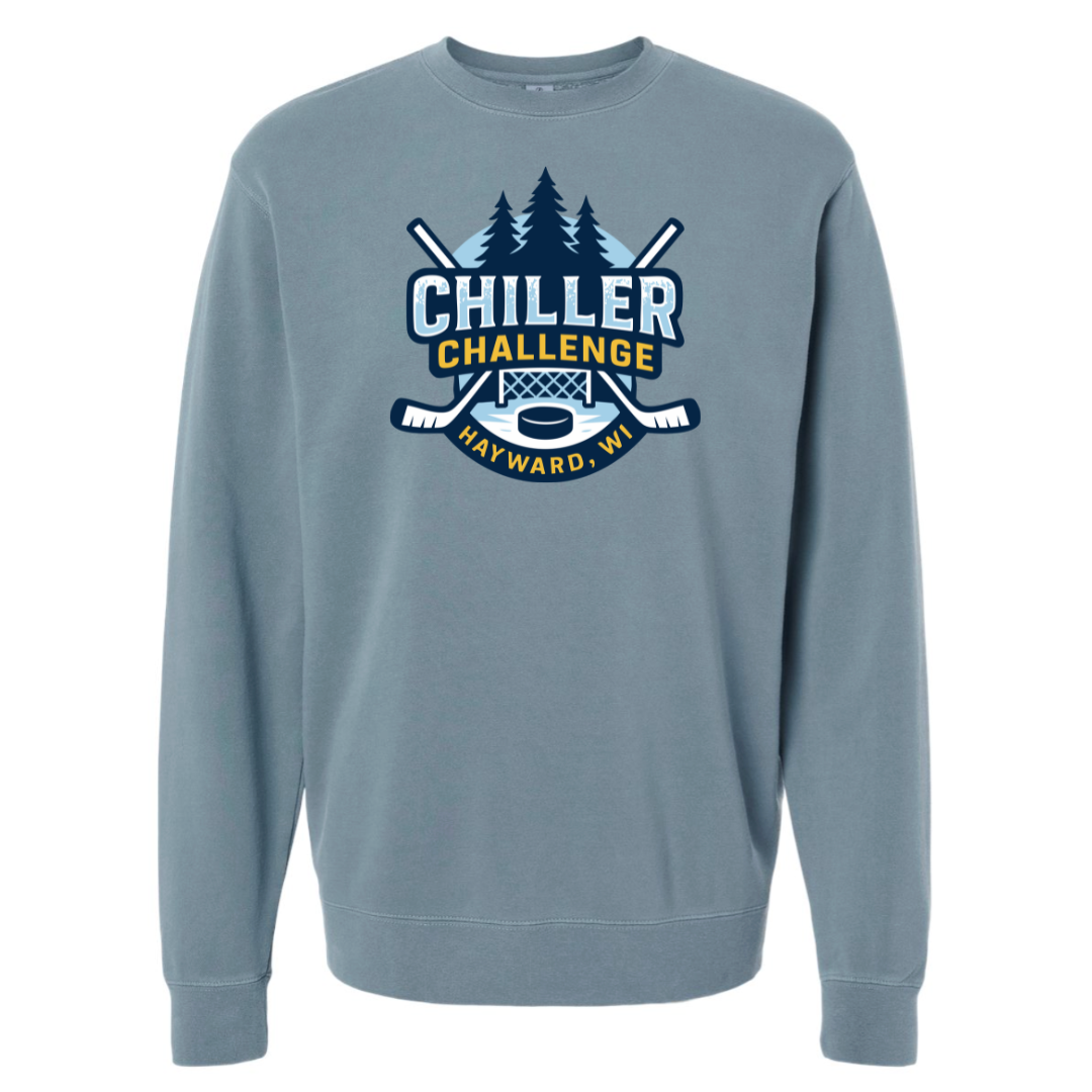 Men's Pigment Dyed Crewneck - Ice Blue