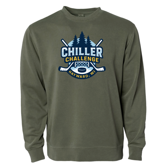 Men's Pigment Dyed Crewneck - Army Green