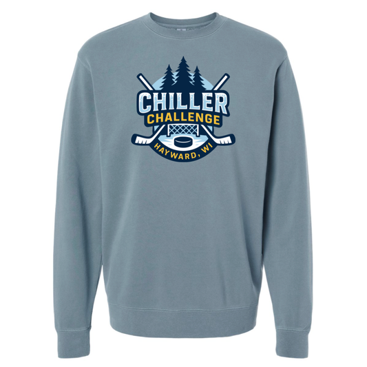 Men's Pigment Dyed Crewneck - Ice Blue