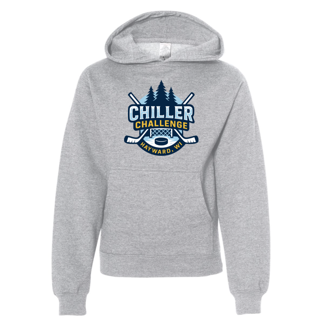 Youth Midweight Hoodie - Athletic Grey